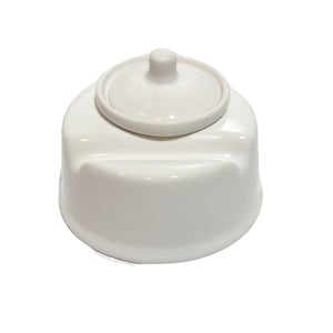 Calamaio in ceramica bianca con coperchio, calamaio per penna calligrafica, calamaio, supporto per penna a immersione e poggia penna, supporto per calamaio da scrivania