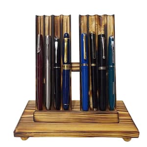 Pen stand rack holder rest desk top ink fountain pen display stand hold 8 pens