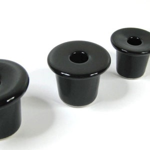Juego de 4 tinteros de porcelana de cerámica para pupitres escolares, con inserto para tintero, de extra grande a pequeño, consulte la tabla de tamaños