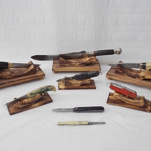 Handcrafted Wooden display stand, rack, holder collectors stand, 2 sizes available