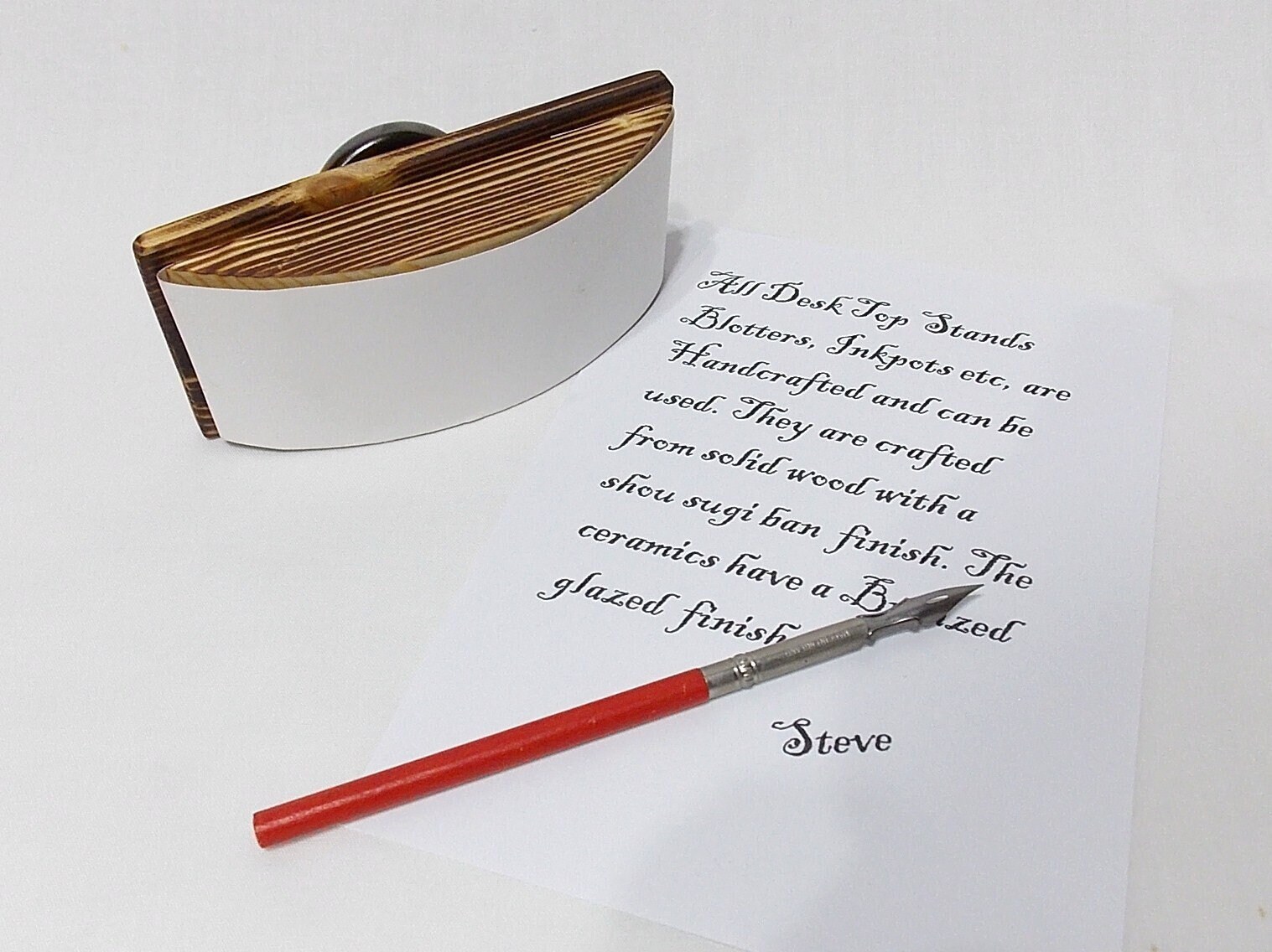 Assorbente Inchiostro Per Penna Stilografica In Legno – Tampone A Bilanciere Ad Asciugatura Rapida, Design Vintage, Per Calligrafia, Ufficio E Scrittura Domestica, Con Base In Alluminio