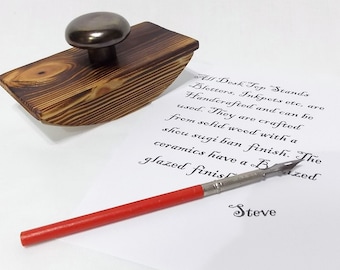 Calligraphy ink blotter desk top ink fountain pen blotter dip pen blotter with blotting paper