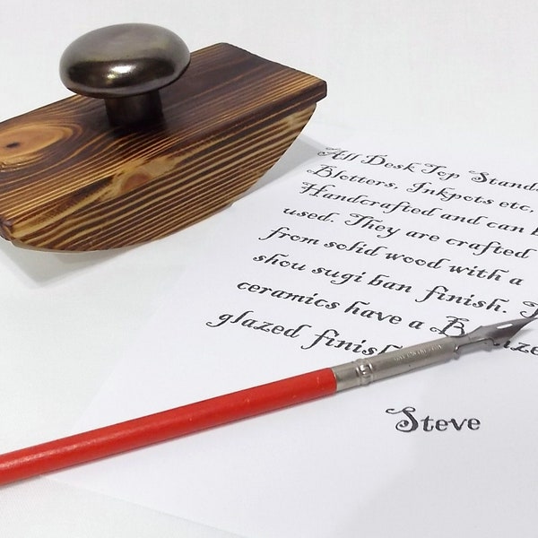 Buvard d'encre de calligraphie buvard de stylo plume d'encre de bureau buvard de stylo d'immersion avec du papier buvard