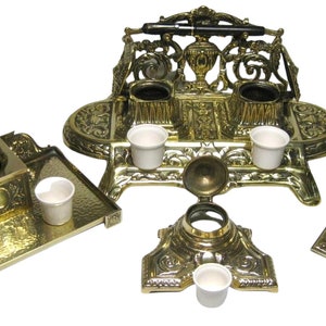 Encrier blanc de remplacement en porcelaine, céramique, revêtement d'encrier, encrier de bureau au choix parmi 16 tailles disponibles