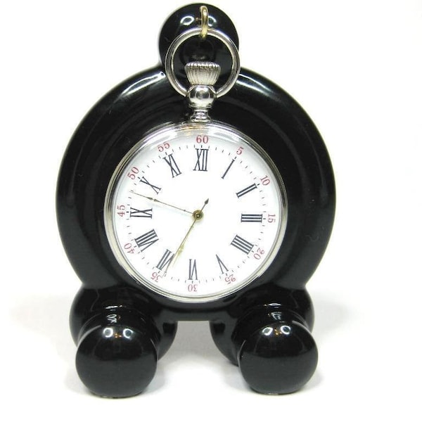 Support pour montre de poche en céramique de style art déco, céramique / porcelaine Présentoir pour support pour montre de poche (2 couleurs disponibles)