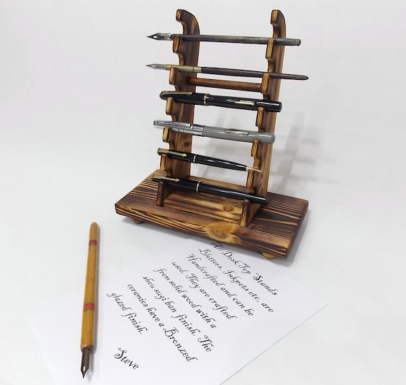 工芸品 STACK-N-STORE WOOD PEN AND INK STRAGE Stack & Store Wood