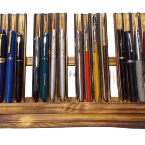 Pen stand rack holder rest desk top ink fountain pen display stand hold 16 pens