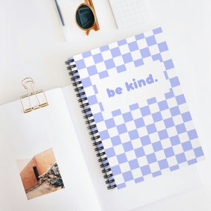 Be Kind Spiral Notebook Lilac | Ruled Line