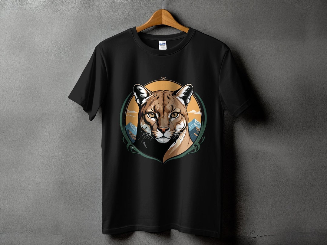 Mountain Lion T-shirt Mountain Lion Shirt Animal T Shirt - Etsy