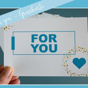 Postkarte | Grusskarte - For you