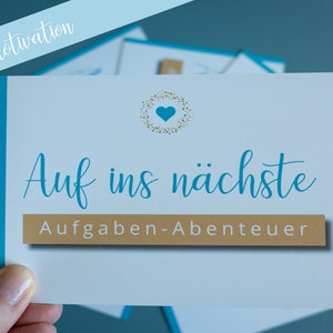 Postkarte | Grusskarte - Motivation Hochzeitsplanung - "Auf ins nächste Aufgaben-Abenteuer“
