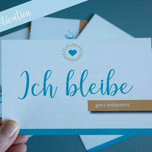 Postkarte | Grusskarte - Motivation Hochzeitsplanung - "Ich bleibe ganz entspannt"