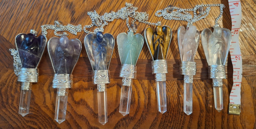 Angel Pendulum Crystal - Etsy