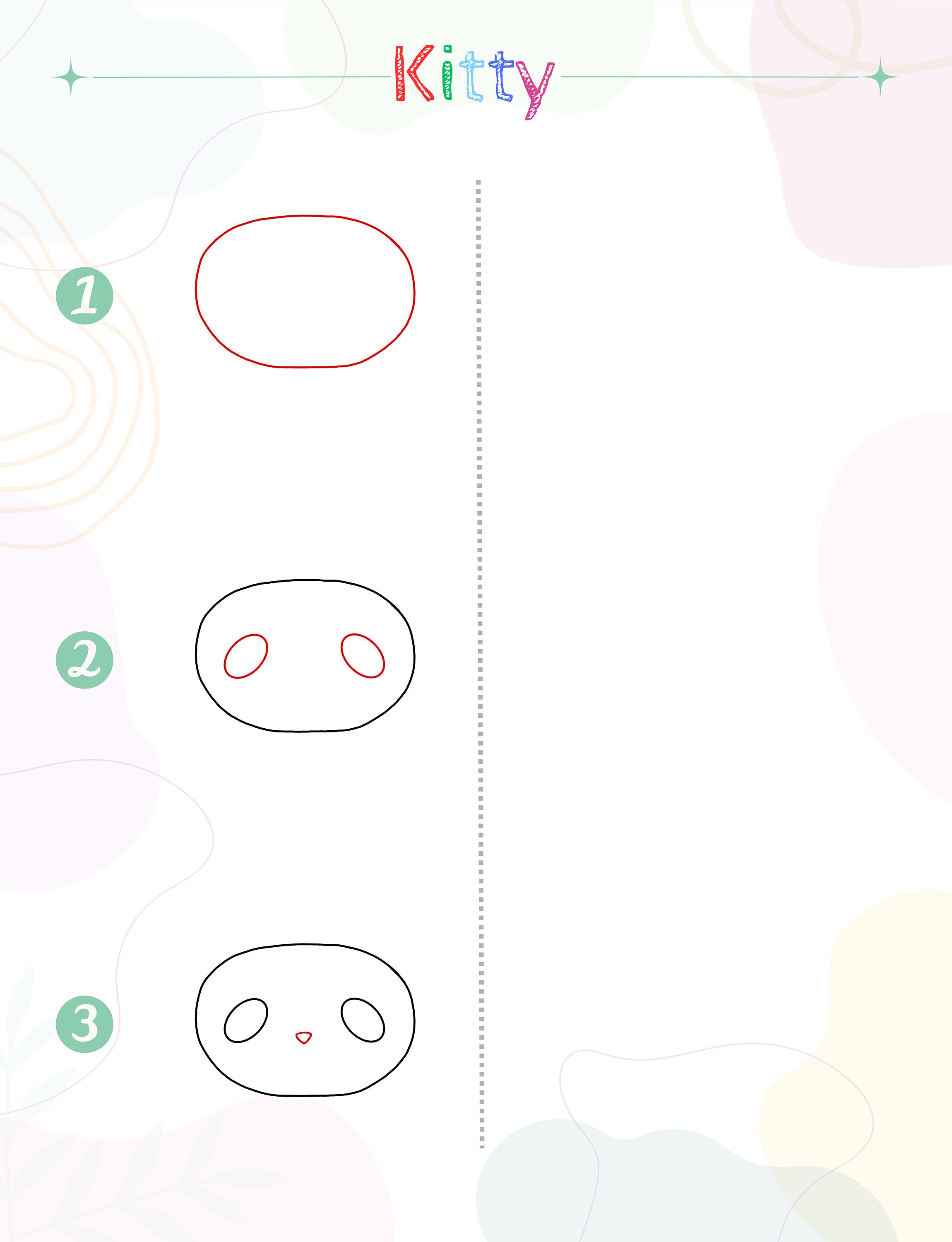 How to Draw Cute Animals – Kids Activity Book (PDF) - Etsy