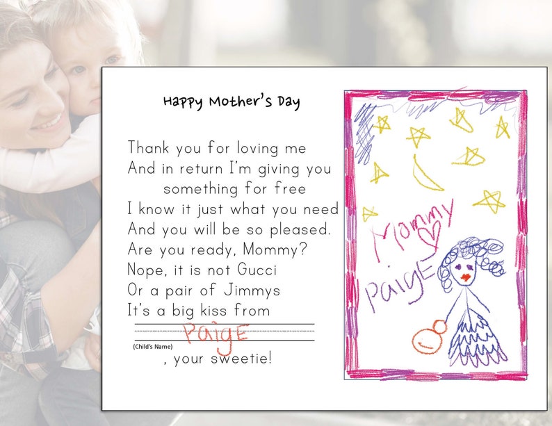 Funny Mother's Day Card Printables Children's - Etsy