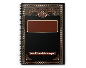Ruled Line Spiral Notebook: Dark Grey, 118 Pages