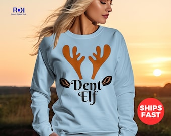 Dent Elf Christmas Family Matching Shirt: Unisex Holiday Apparel