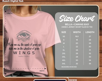 Psalm 17:8 Christian Tee - Unisex Faith Apparel