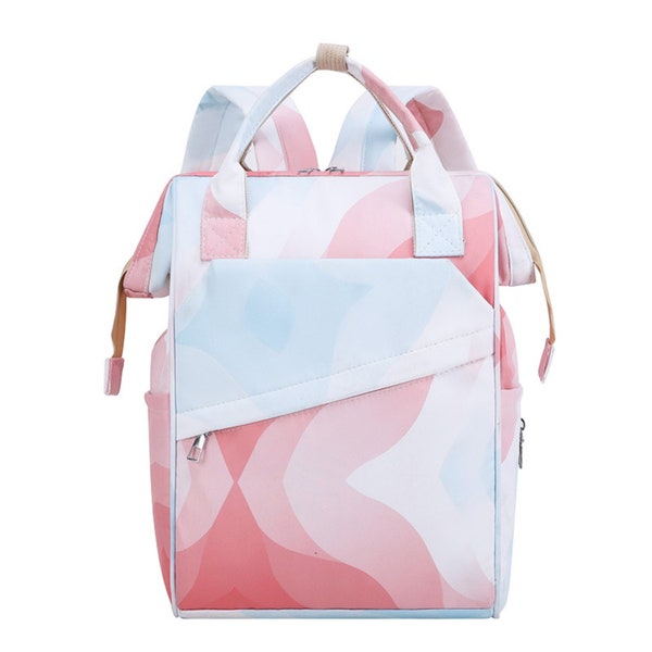 Mommy Backpack PRINTEMPS-ÉTÉ 2023 NOUVEAU Sac à langer imperméable multifonctionnel. Crochets pour poussette inclus. Bagage à main de voyage