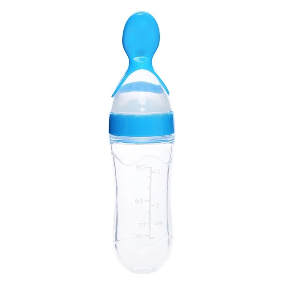 2in1 Bottle Spoon Feeder With Bottle and Spoon for Children, SAFE WEANING  Gift for Mum, Dad, Baby First Food 