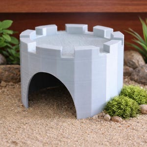 Maison en peau de reptile Castlecore – Abri pour terrarium pour dragon barbu, gecko, serpent et hamster