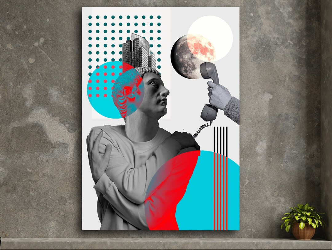 Ancient Greek Sculpture Wall Art, Greek Sculpture Print on Canvas