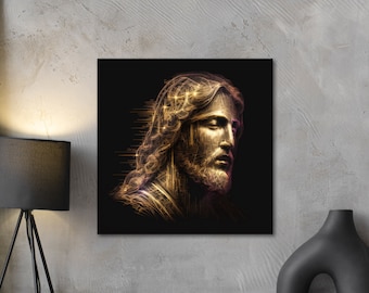 Jesus Print on Canvas, Christian Poster, Religious Art, Jesus Wall Decor, Contemporary Art