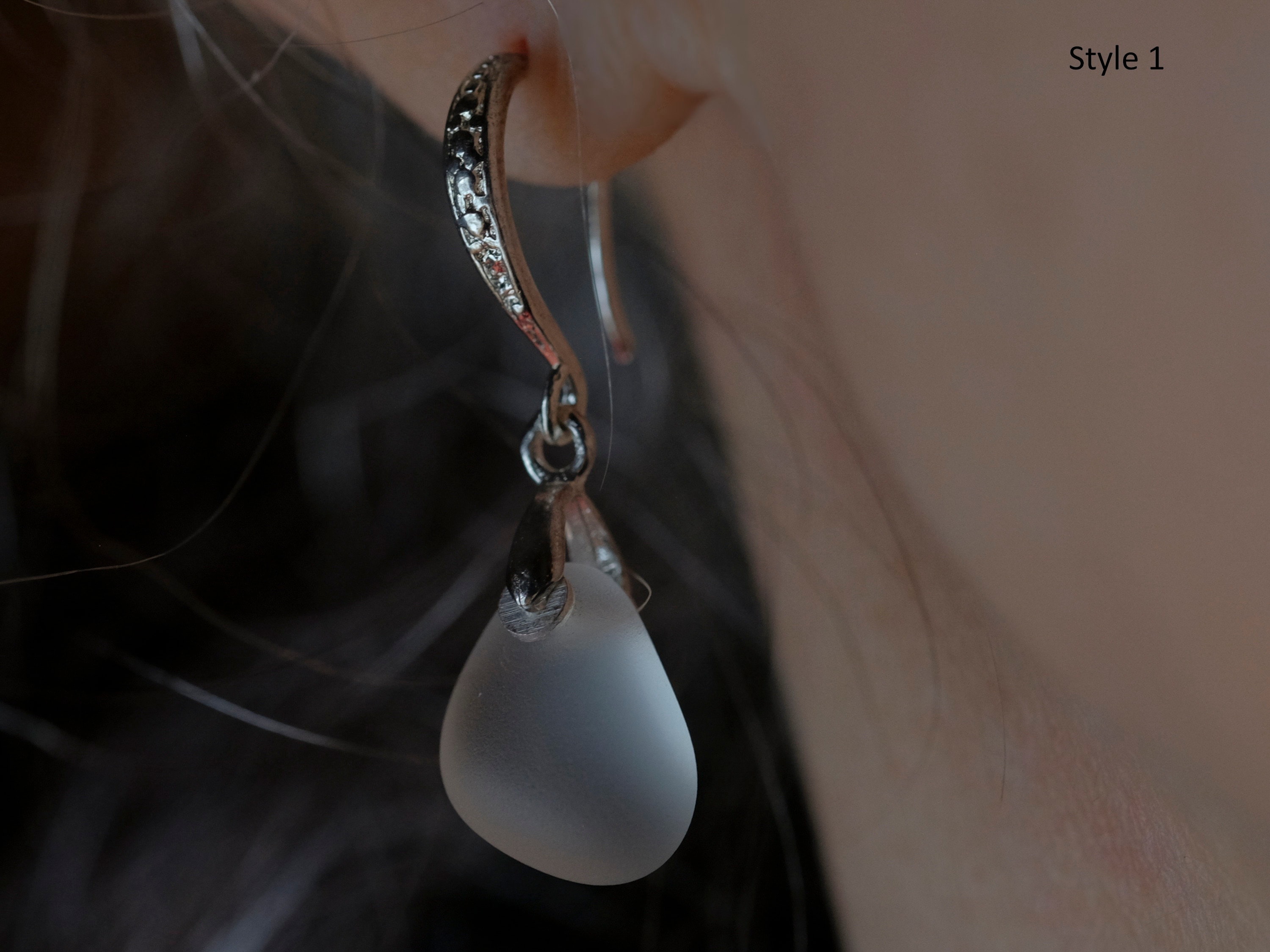 Buy Dangling Silver Earrings, Sterling Silver, Art Nouveau Style Earrings, Teardrop  Earrings, Silver Drop Earrings, Lever Back Ear Wire, Long Online in India -  Etsy