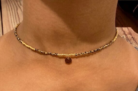 Collier ras de cou miyuki avec ou sans pendentif collier minimaliste pour femme