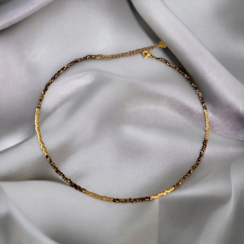 Collier ras de cou miyuki avec ou sans pendentif collier minimaliste pour femme image 7