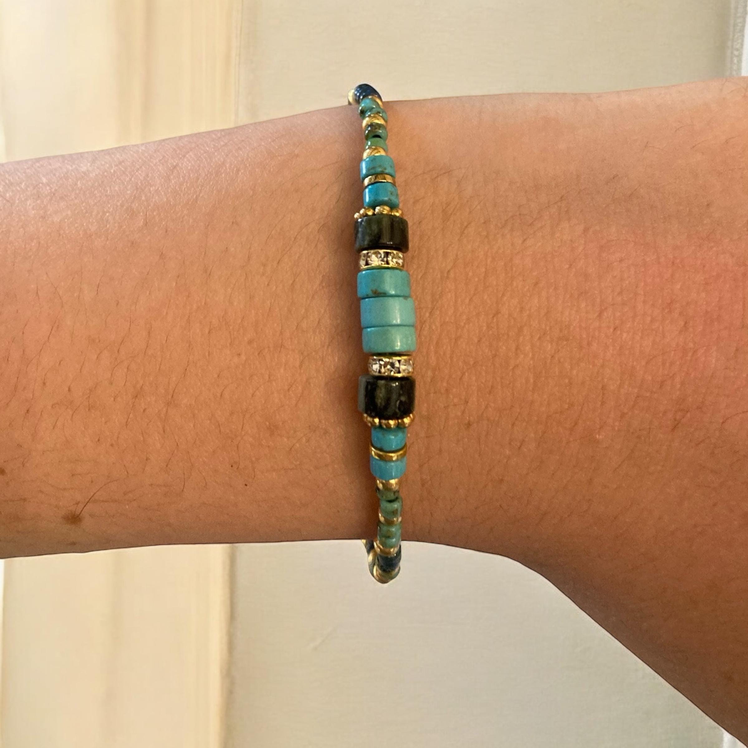 KAMIYA Mexican Beads Bracelet グリーン Mexican Beads Bracelet - GREEN (G14AC115) | セレクトショップ
