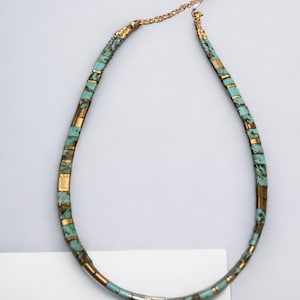 Miyuki Tila choker necklace or double wrap Miyuki Tila bracelet for women