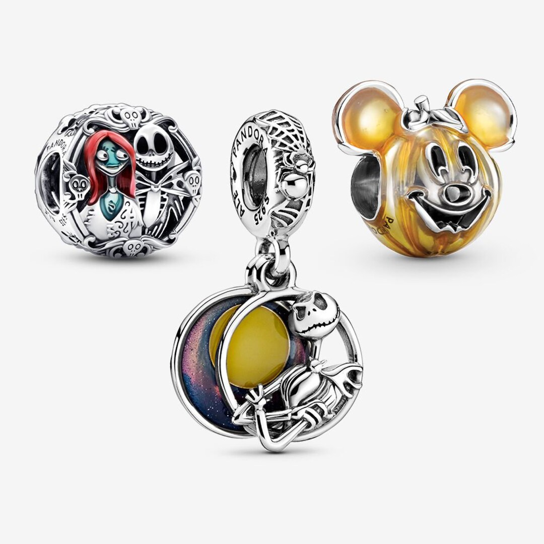 Pandora Halloween the Nightmare Before Christmas Charm Set Etsy