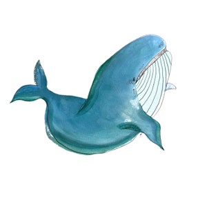 Blue Whale Watercolour