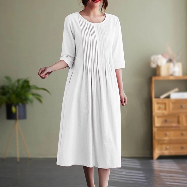 Premium Quality Night Gown,Linen Short Sleeves Gown, Sleepwear, Bed Gowns, Nightie, Gift For The Bride, Honeymoon Night Tops, Relax Fit