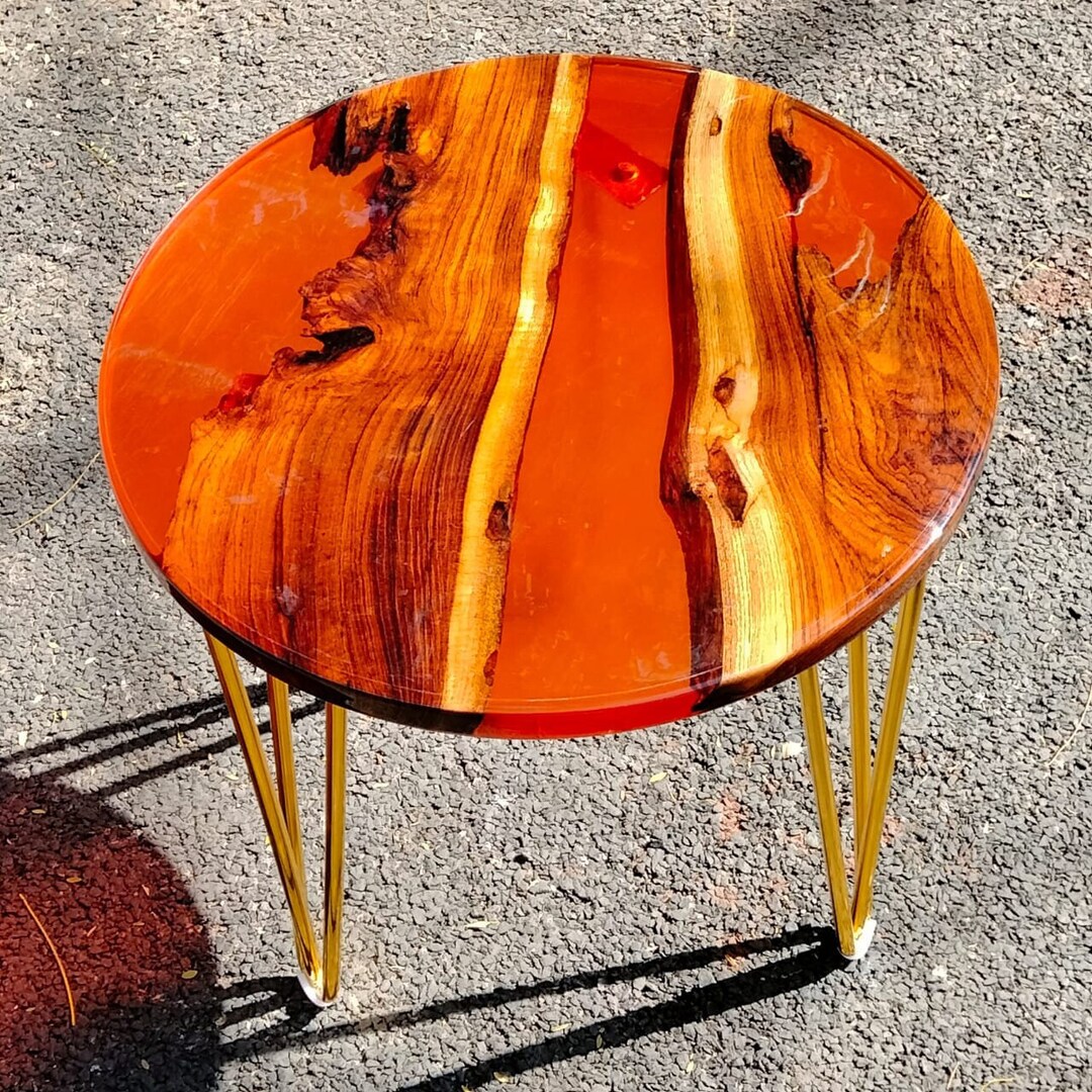 Epoxy Table, Center Table Top, Live Edge Walnut Table, Epoxy Resin