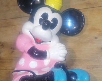 Large 11" Vintage Disney Minnie Mouse Ceramic Figurine Japan