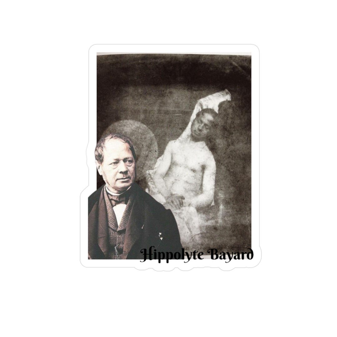 Unique Baynard Vinyl Sticker / Decal - Hippolyte Bayard Photograph Portrait of a ...