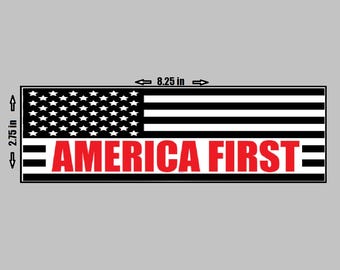 Autocollant en vinyle - Abolish AIPAC - America First / Anti Donald Trump / Netanyahu
