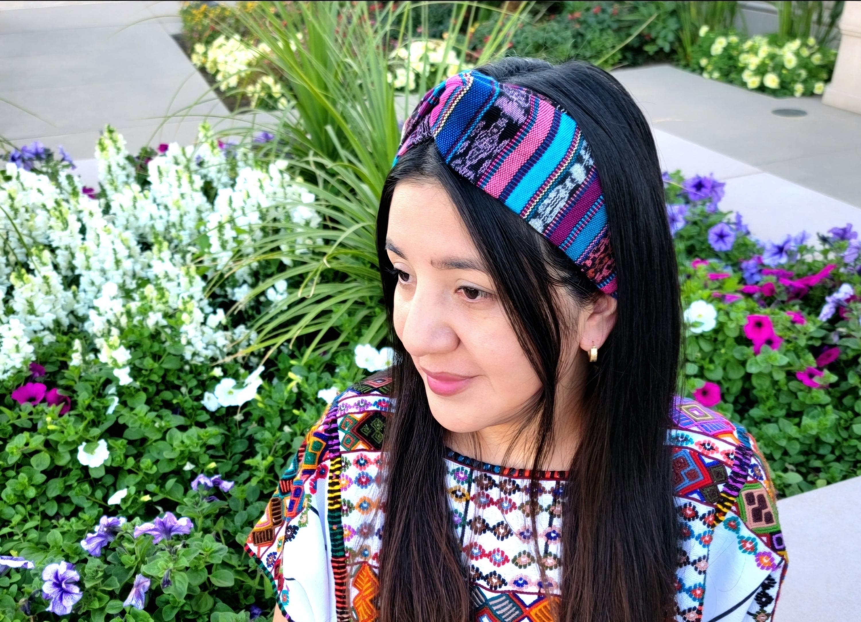 Bird Floral Belt 60s Collectable Ceremonial Hair Ribbon Handmade Guatemalan Belt VINTAGE Woven Sash Belt Womens One Size Multicolor Floral  main image 3