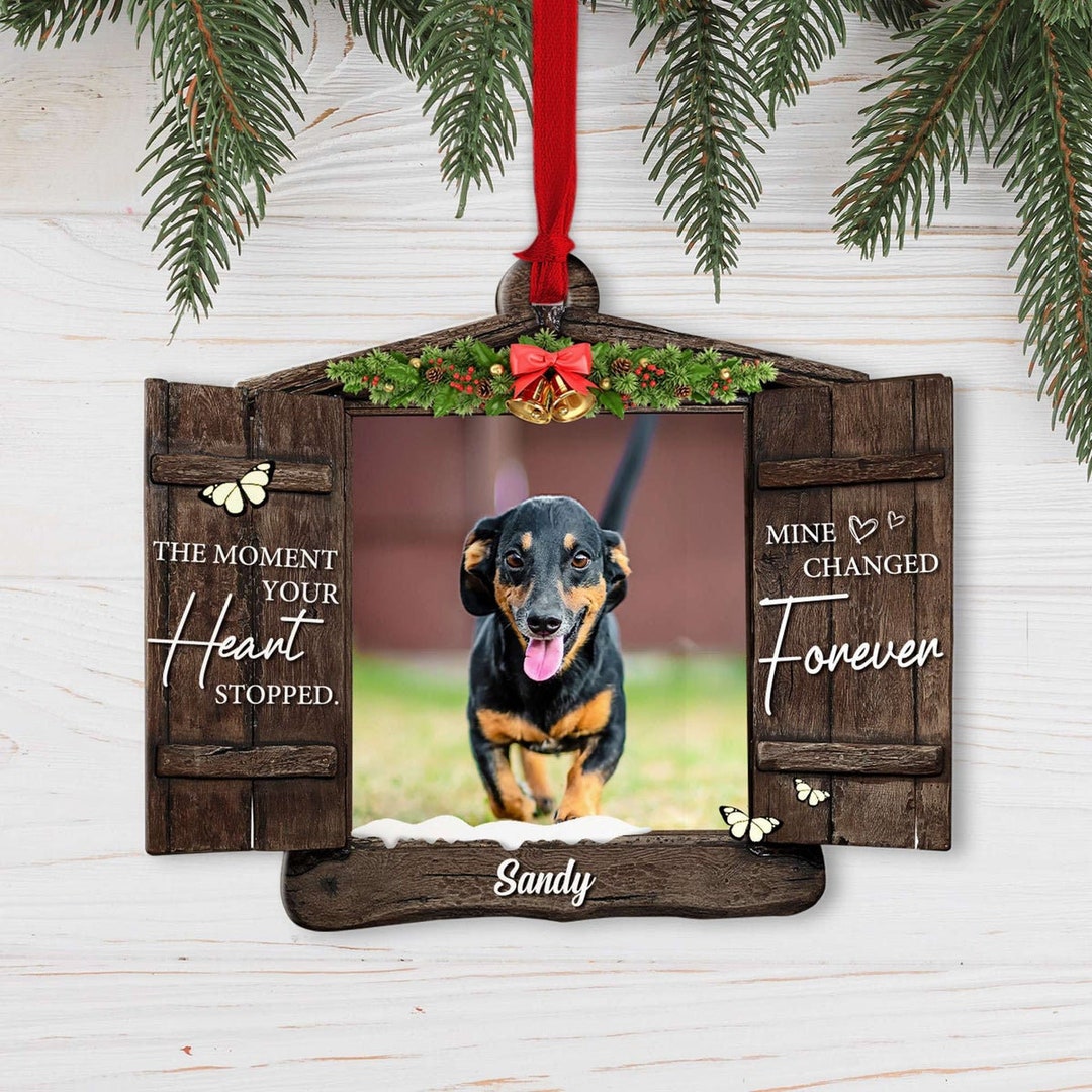 Personalized Dog Memorial Ornament Custom Pet Memorial Etsy