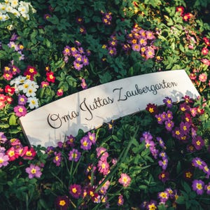 Personalisierter Wegweiser, Gartenschild, Holzschild, Hochzeit Dekoration, Wanddeko, Geschenk Einzug, Namensschild, rustikal & handgemacht, Bild 7
