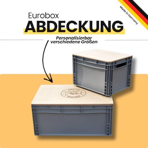 Eurobox deksel van multiplex – aanpasbaar | Houten deksel voor Eurobox | Kampeeraccessoires | Krukje | Tafelblad workshop