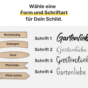 Personalisierter Wegweiser, Gartenschild, Holzschild, Hochzeit Dekoration, Wanddeko, Geschenk Einzug, Namensschild, rustikal & handgemacht, Bild 9