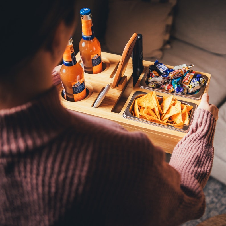 Personalisierte Couchbar | Snackbar | Snackbox | Couchbutler | Sofa-Bar | Geschenke | Weihnachten | Geburtstag | Personalisiertes Geschenk