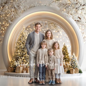 White Christmas Digital Backdrop – Studio Holiday Photography ...