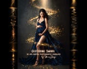 Glittering Swivel Digital Photography Overlay – Sparkling Motion Effect for Portrait & Maternity Photoshop Composites
