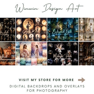 Stage Light Photography Backdrop, Glittering Digital Background, Black ...