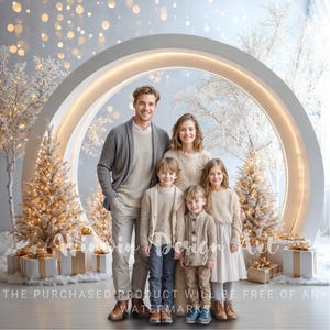 White Christmas Digital Backdrop – Studio Holiday Photography ...