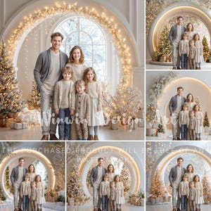 White Christmas Digital Backdrop – Studio Holiday Photography ...